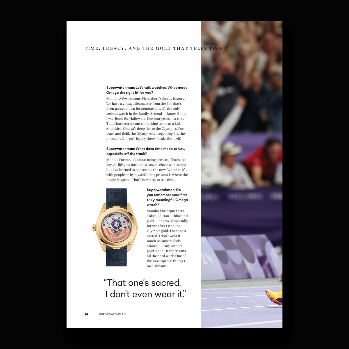 Time, legacy and the gold that tells time — Omega Aqua Terra