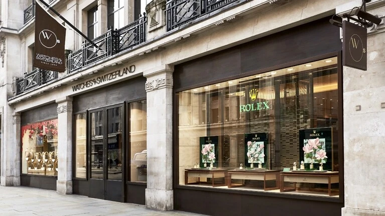 Watches of Switzerland showroom on Regent Street, London
