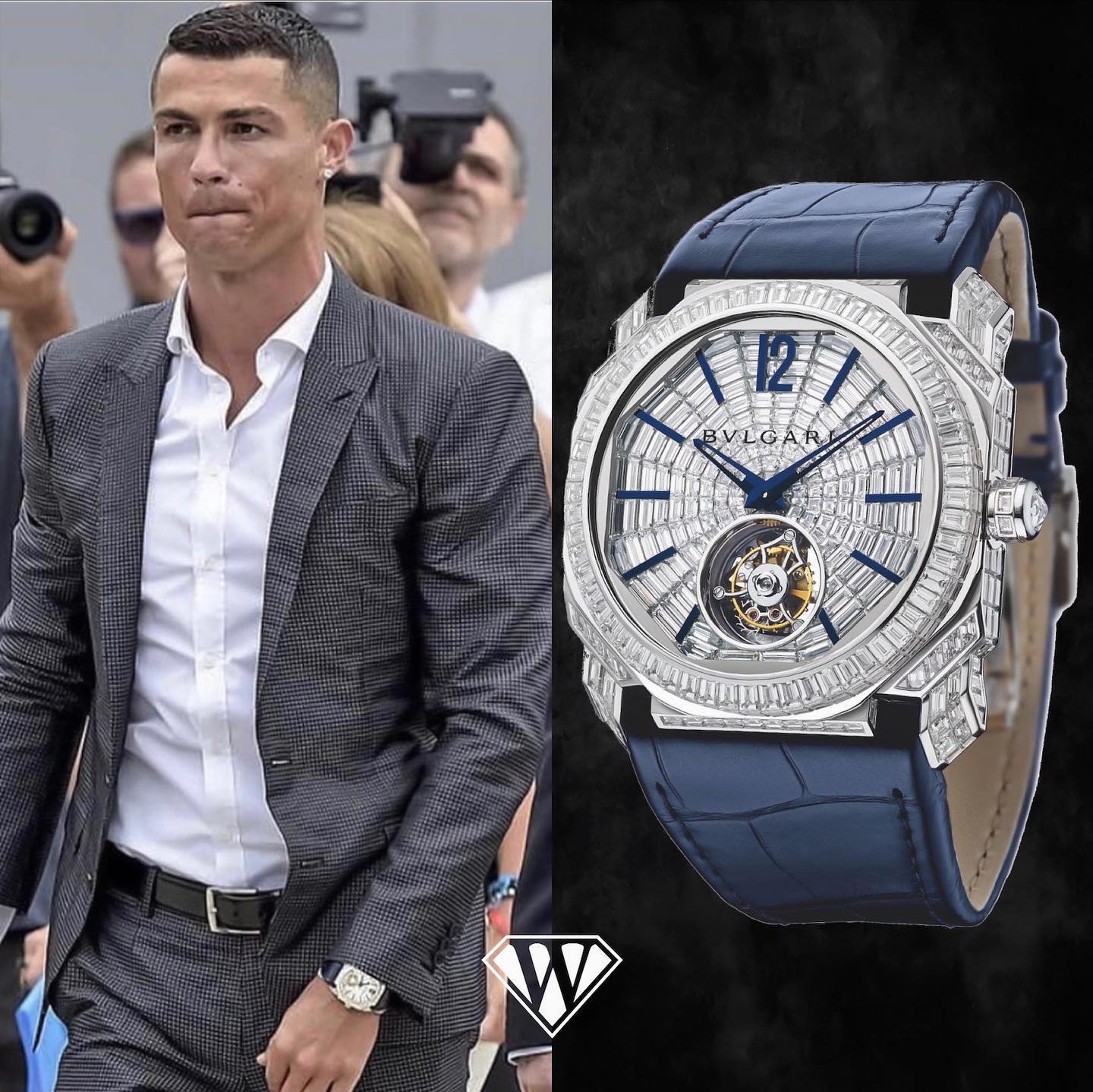 Cristiano Ronaldo - Diamond Bvlgari | Superwatchman.com