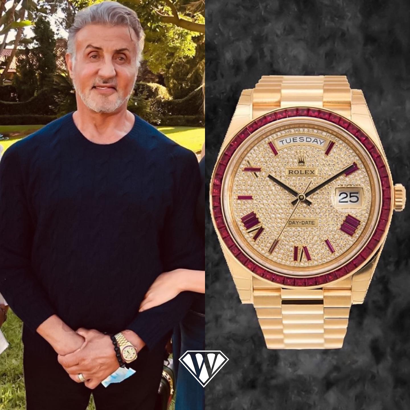 Sylvester Stallone Rolex Day Date 