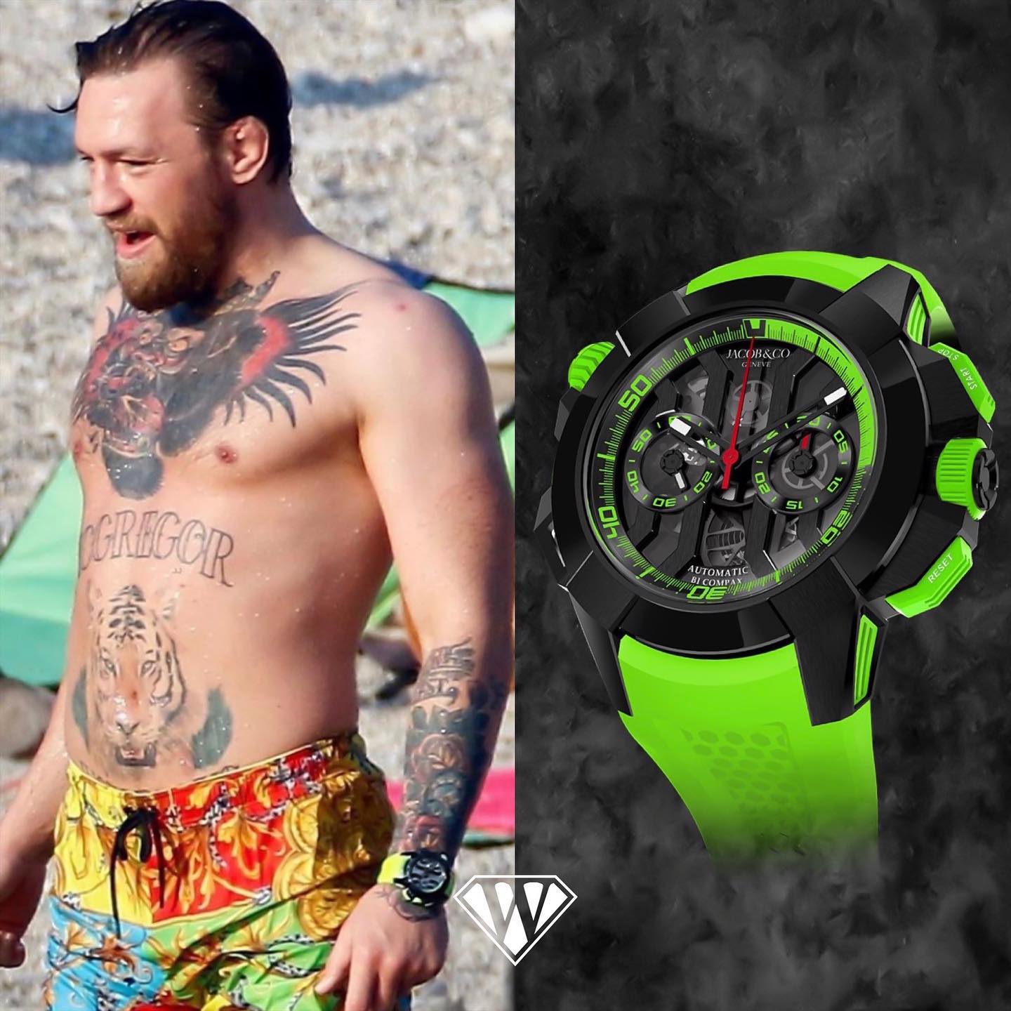 Conor McGregor Spotted Wearing an Extremely Rare $1 Million Iced Out Watch