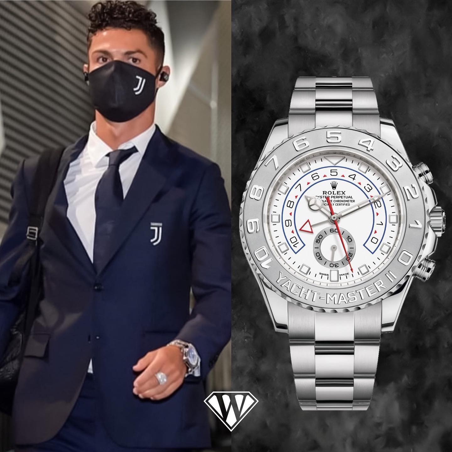 Cristiano Ronaldo  Rolex Yacht Master Watch  