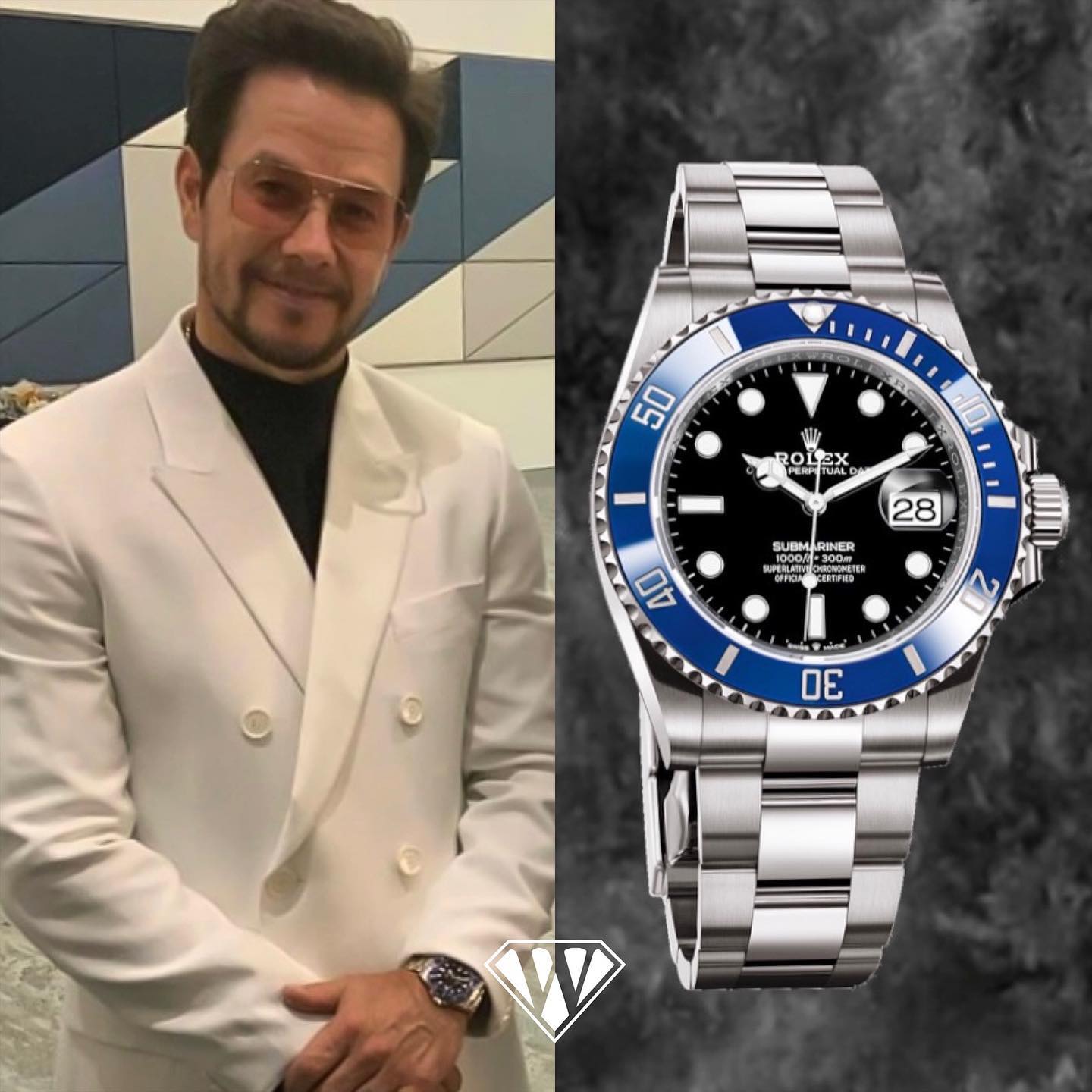 Actor, producer and huge watch collector Mark Wahlberg, is wearing the year...