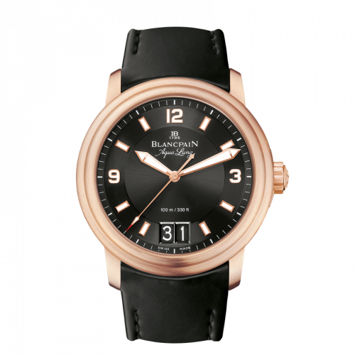 Blancpain - LÃ©man Grande Date Aqua Lung Red Gold / Black / Rub