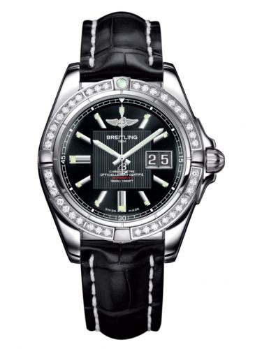 Galactic 41 Stainless Steel / Diamond / Trophy Black / Croco