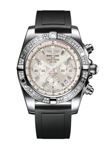 Chronomat 44 Stainless Steel / Diamond / Sierra Silver / Rubber