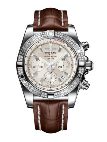 Chronomat 44 Stainless Steel / Diamond / Sierra Silver / Croco