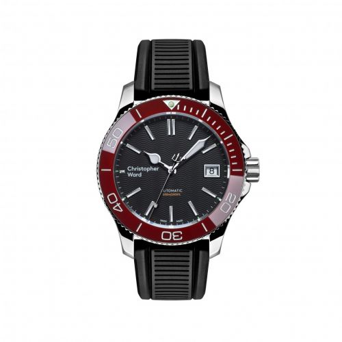 C60 Trident Pro 600 38MM Stainless Steel / Black / Red / Rubber