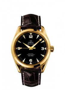 Seamaster Aqua Terra 150M Co-Axial 39.2 Railmaster Yellow Gold / Brown Alligator