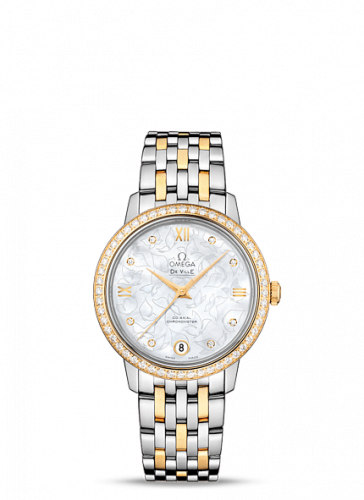 De Ville Prestige Co-Axial 32.7 Stainless Steel / Yellow Gold / MOP Butterfly / Diamond / Bracelet