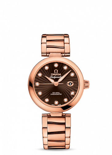 LadyMatic Co-Axial 34 Red Gold / Brown / Bracelet