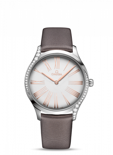 De Ville Trésor 39 Stainless Steel / Silver Roman / Fabric