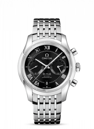 De Ville Co-Axial 42 Chronograph Stainless Steel / Black / Bracelet