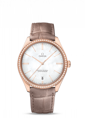 Omega - De Ville TrÃ©sor Master Co-Axial Sedna Gold / Diamond / MOP -  Superwatchman.com