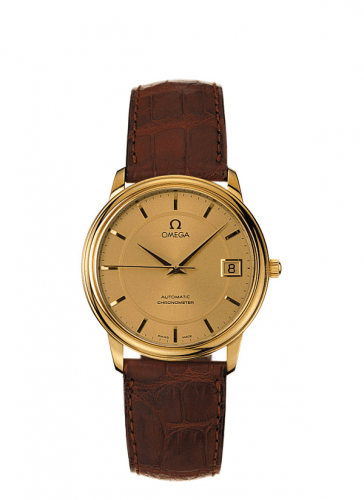 De Ville Prestige Automatic 34.7 Yellow Gold / Champagne