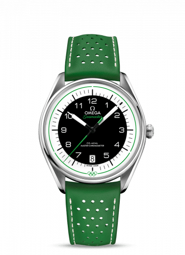 Seamaster Master Co-Axial 39.5 Olympic Timekeeper Stainless Steel / Black / Green