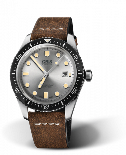 Divers Sixty-Five 42 Stainless Steel / Silver / Calf