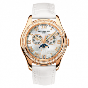 Annual Calendar 4936 Rose Gold Diamond Mother of Pearl
