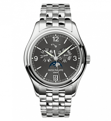 Annual Calendar 5146 White Gold / Bracelet / Grey