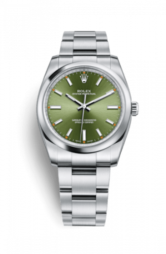 rolex oyster perpetual 34 olive green