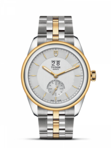 Glamour Double Date Stainless Steel / Yellow Gold / Silver/ Bracelet