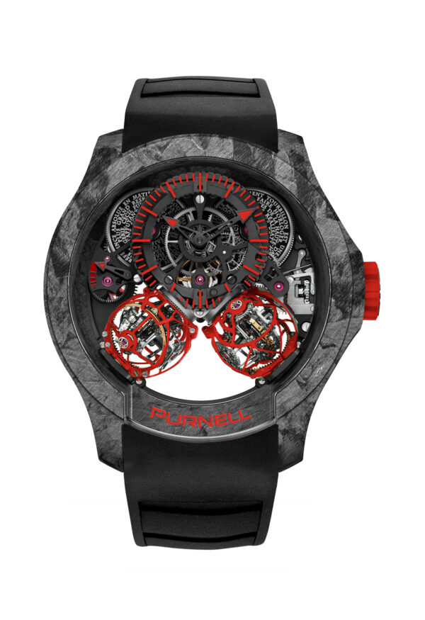 Escape II Forged Carbon - Red - 48mm