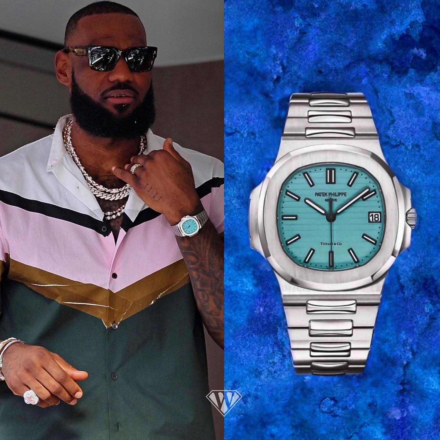 Patek Philippe 'Tiffany Blue Dial" Nautilus in stainless steel