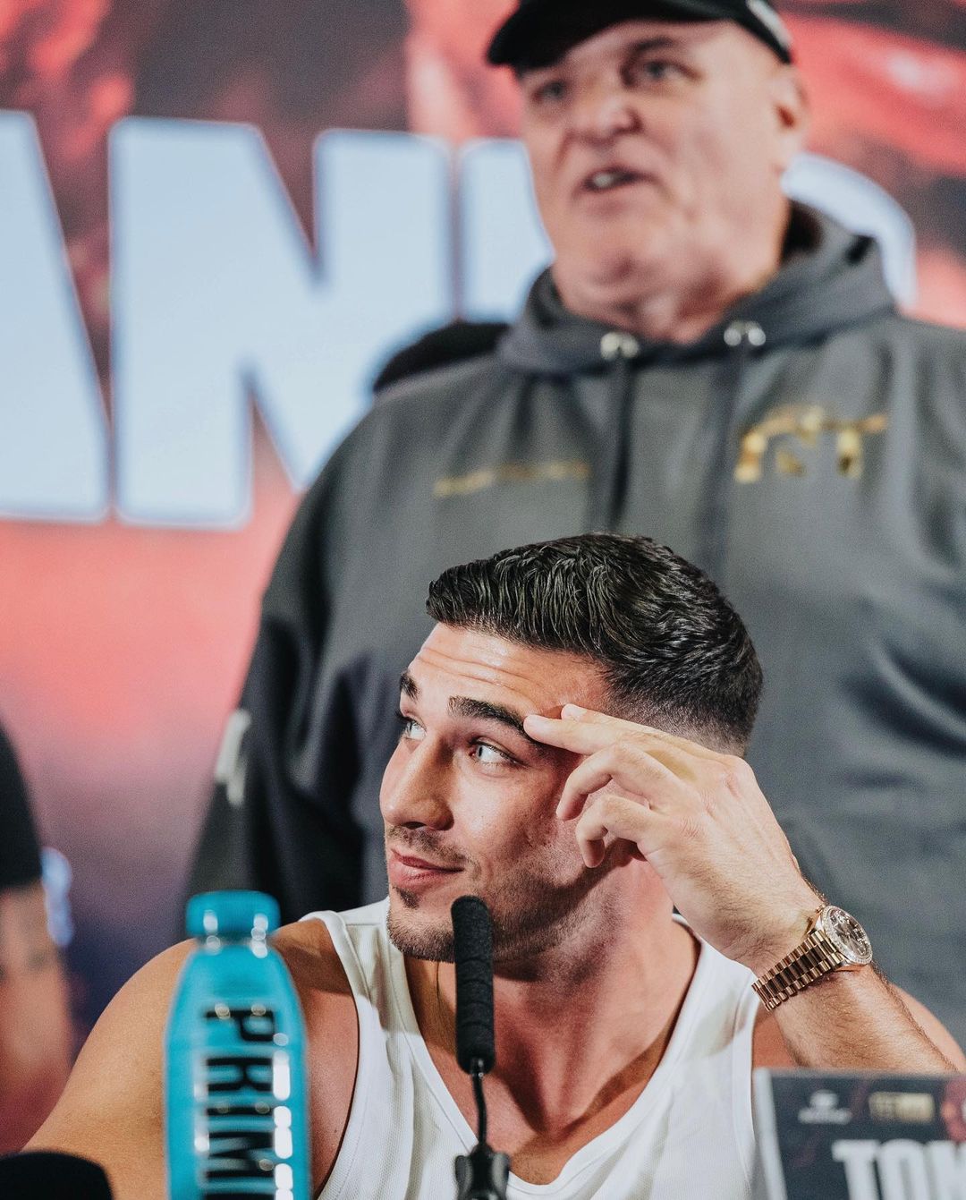 Tommy Fury, the English boxing sensation, is turning heads not just for his powerful punches but also for his impeccable sense of style. He's proudly flaunting a 40mm Rolex Day-Date "Chocolate," a timepiece that's as bold and unforgettable as his knockout performances in the ring.