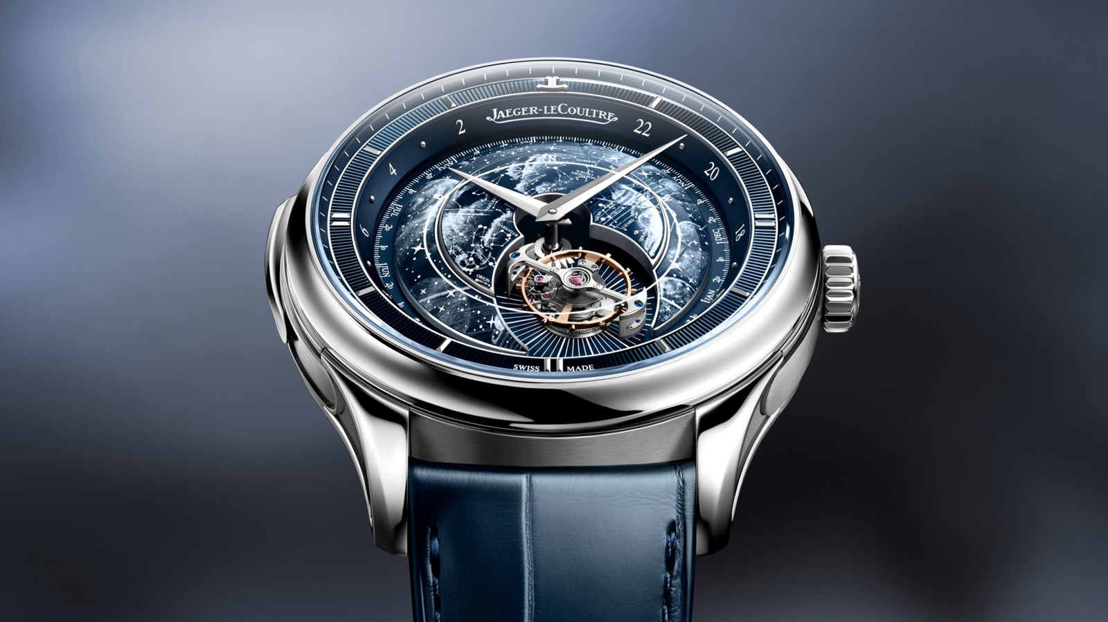 Jaeger-LeCoultre Master Hybris Artistica Calibre 945 with blue celestial dial